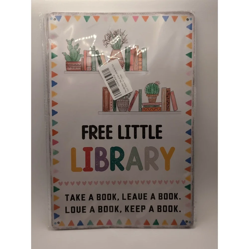 Free Little Library -Steel Decor Sign‎ 12x8